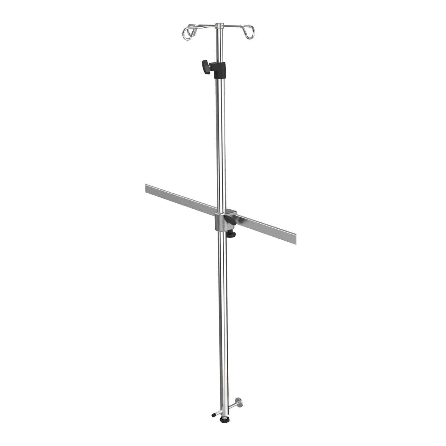 Wall-mounted IV pole - I2000112 - provita medical - rail-mounted / 3 ...