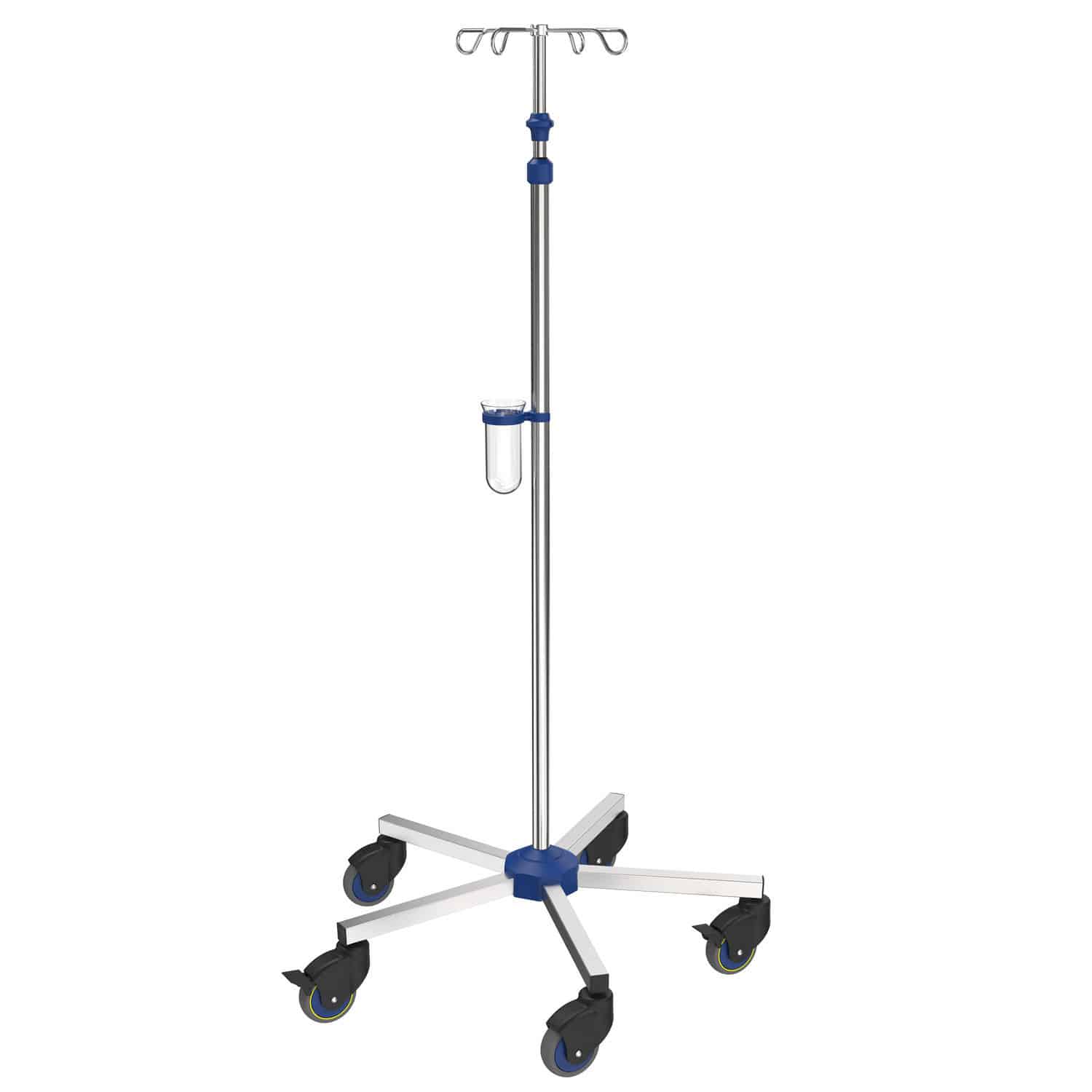 IV pole on casters IN42112 provita medical 4hook / for beds