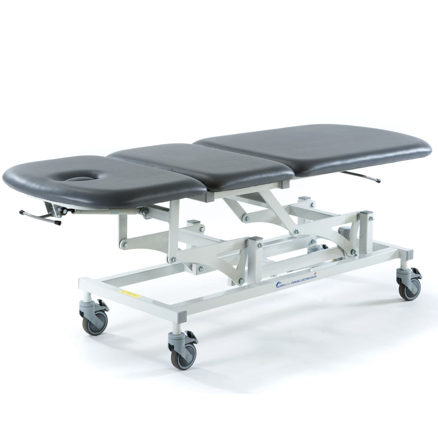 Electric examination table / heightadjustable / on casters / 3