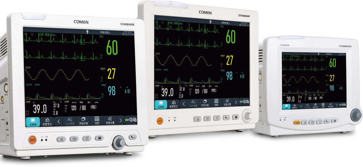 Multi-parameter ECG monitor - STAR8000 series - Comen - RESP / SpO2 / NIBP