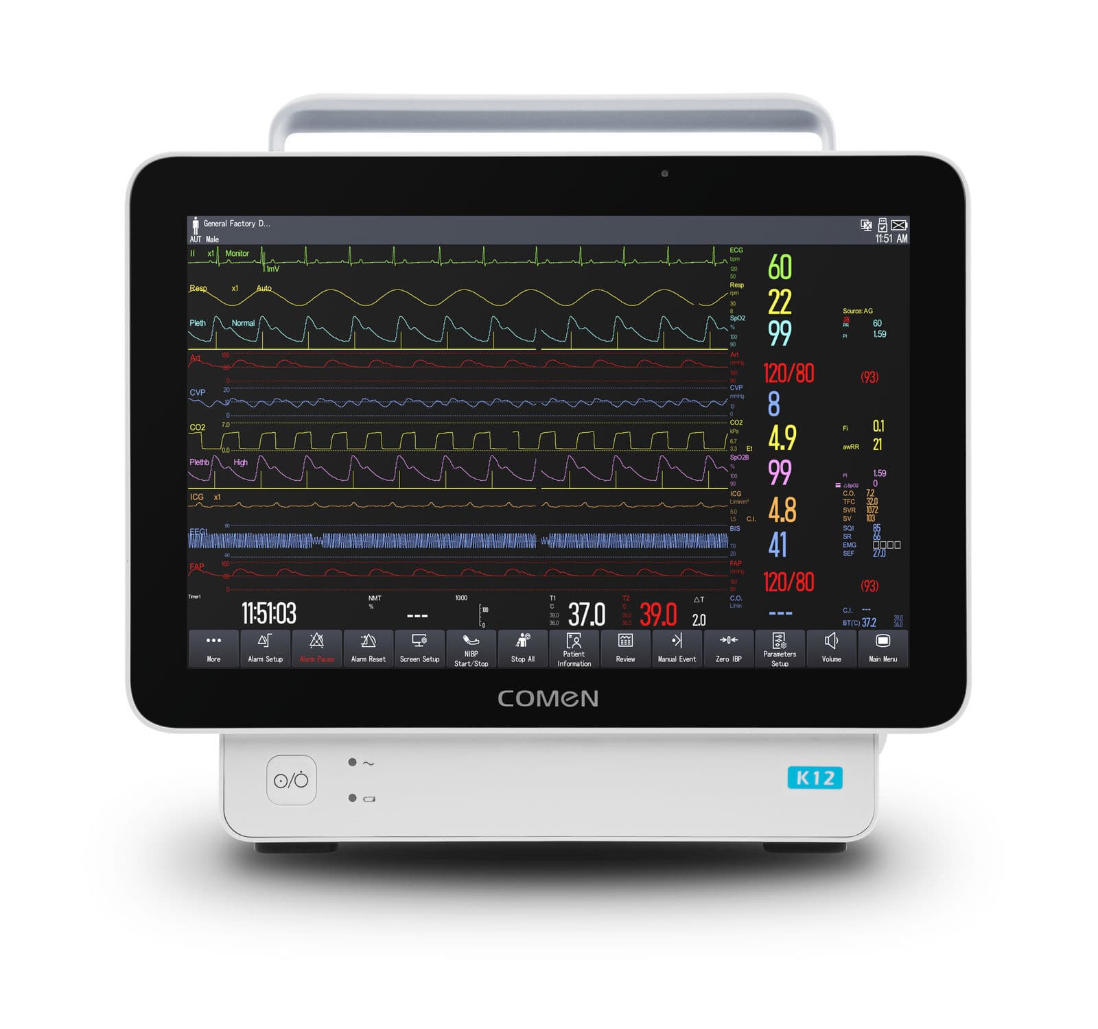 Intensive Care Patient Monitor - K12 Pro/K15 Pro/K18 Pro - Comen ...