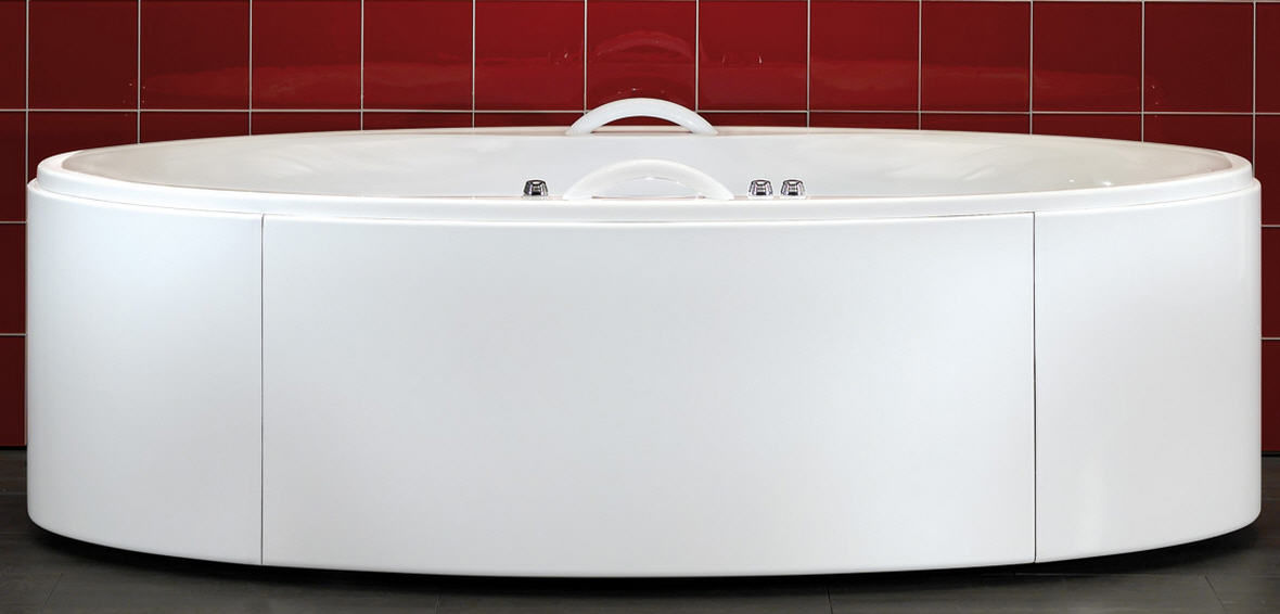 Hydromassage bathtub with chromotherapy lamps HARMONY Unbescheiden