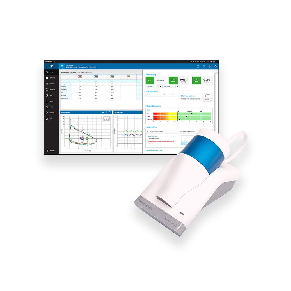 Computerbased spirometer Pneumotrac™ Vitalograph handheld / for