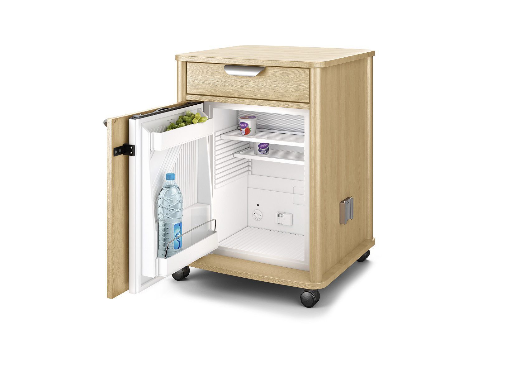 Bedside table on casters / with wardrobe vivo series wissnerbosserhoff