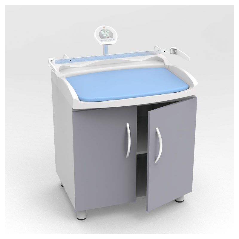 Changing station with baby scale - Baby02 - WUNDER - with storage boxes ...