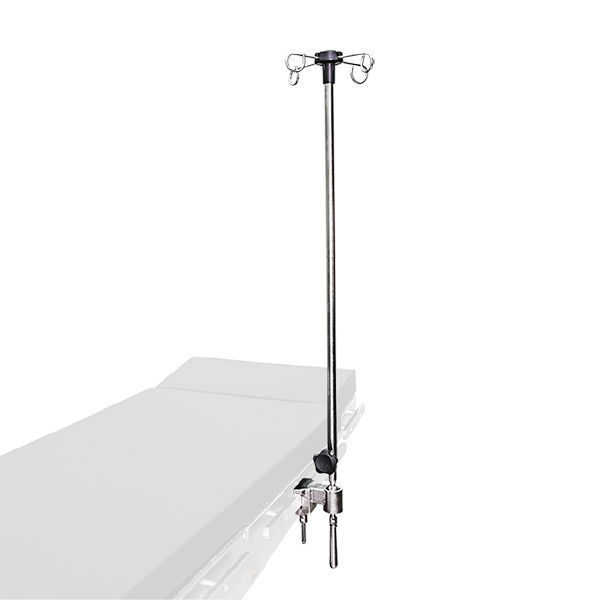 Rail-mounted IV pole - VG Medical Technology - 4-hook