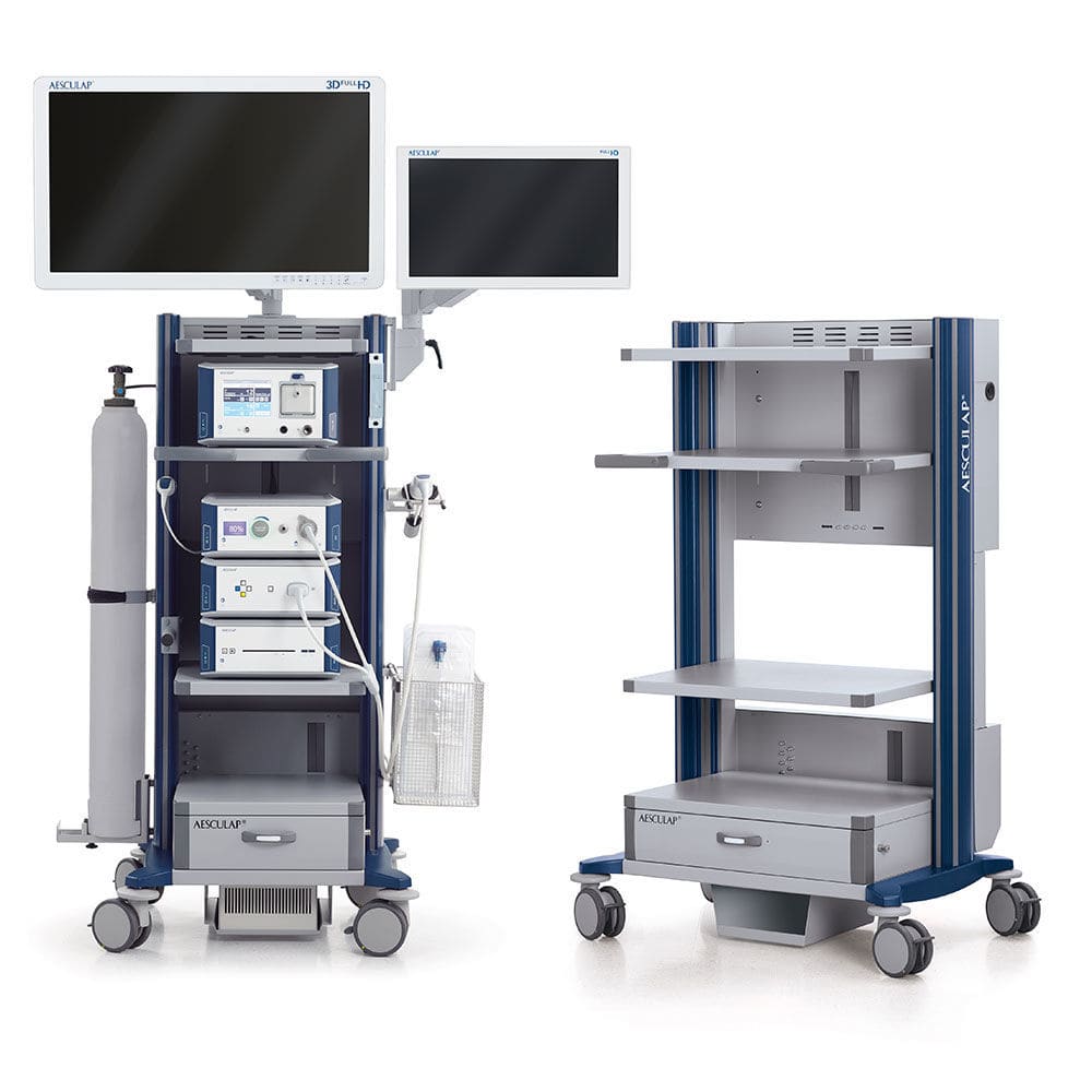 Endoscopy trolley Aesculap® storage / with drawer / with shelf