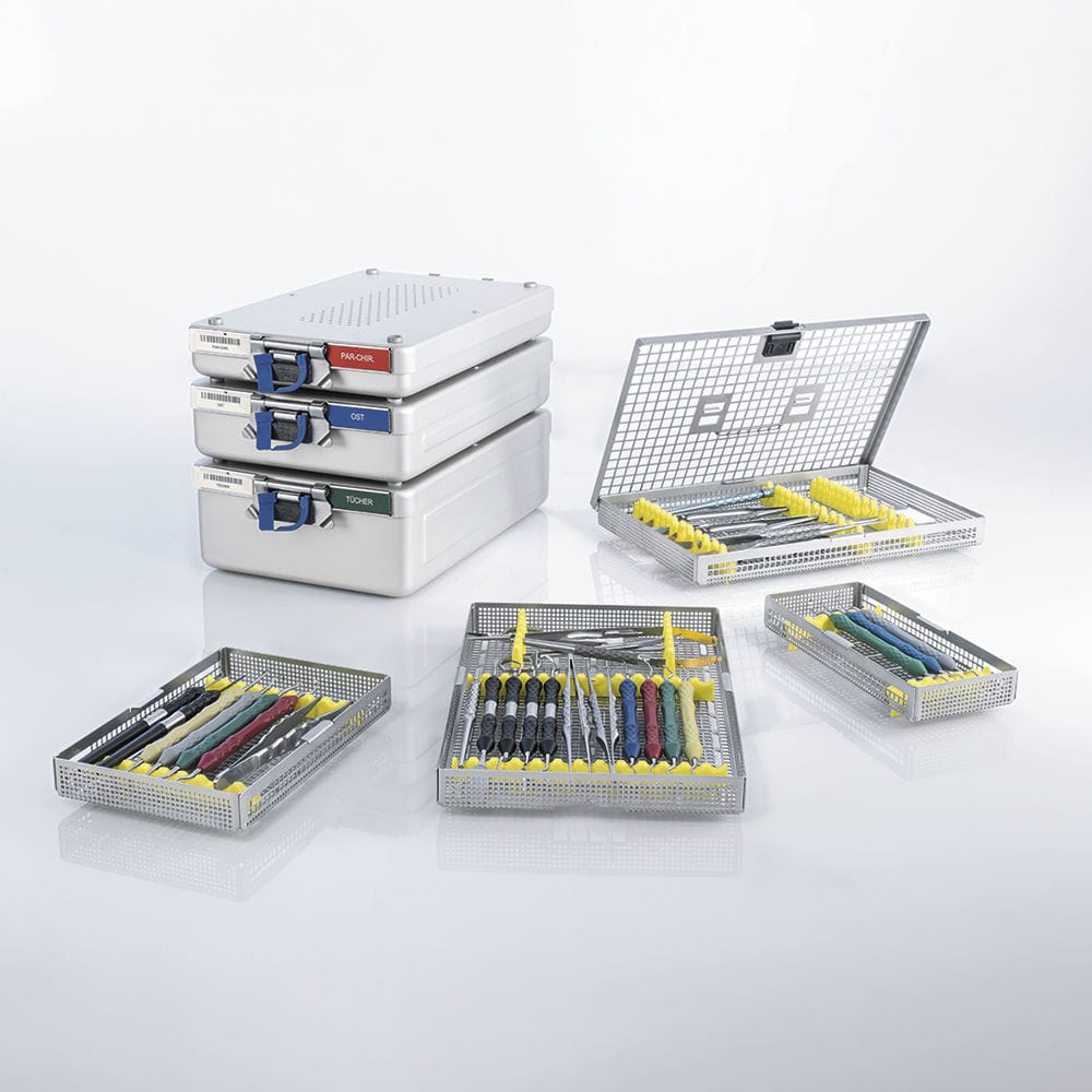 Dental instrument sterilization container Aesculap® perforated