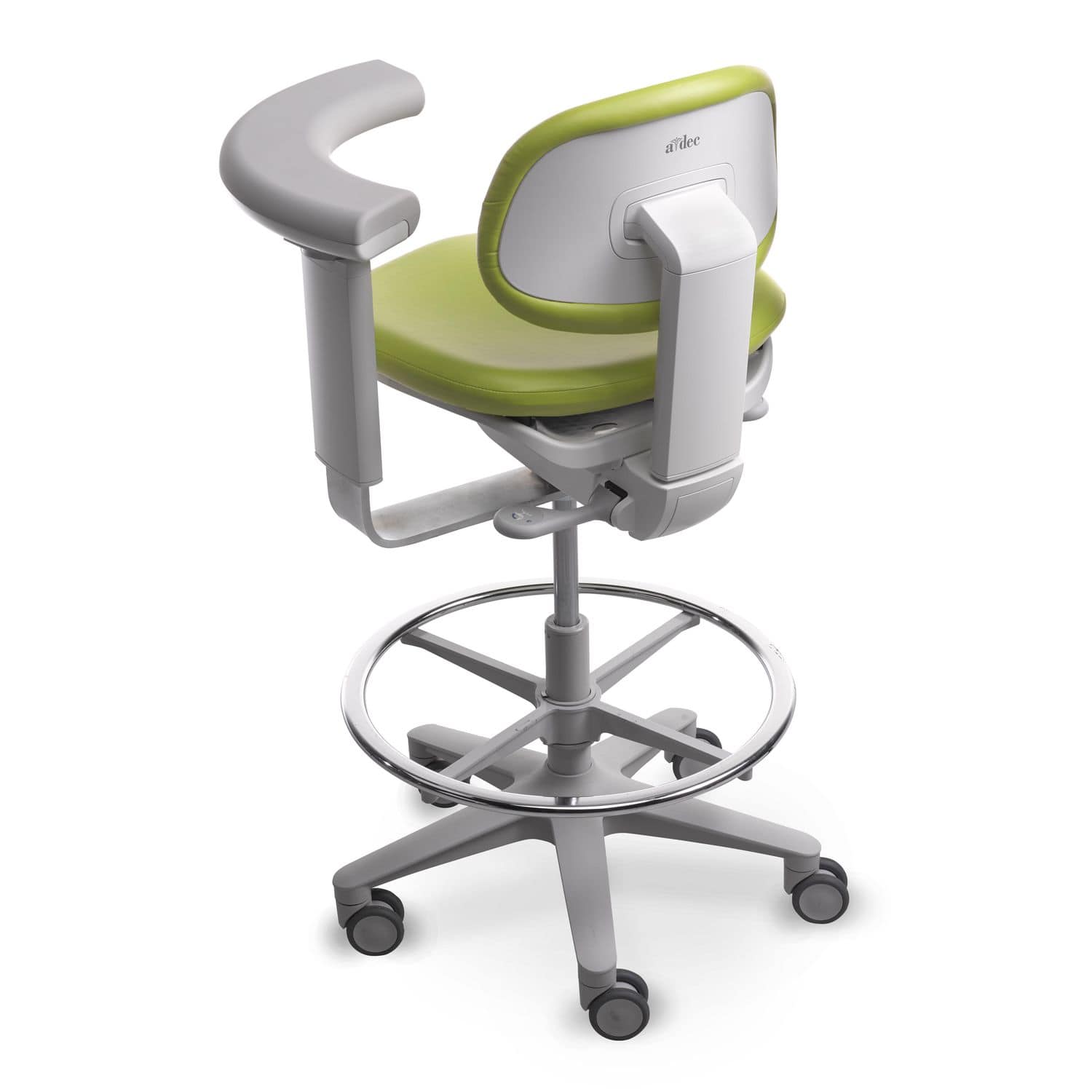 Dental stool - A-dec 500 - A-dec - height-adjustable / swivel / with ...