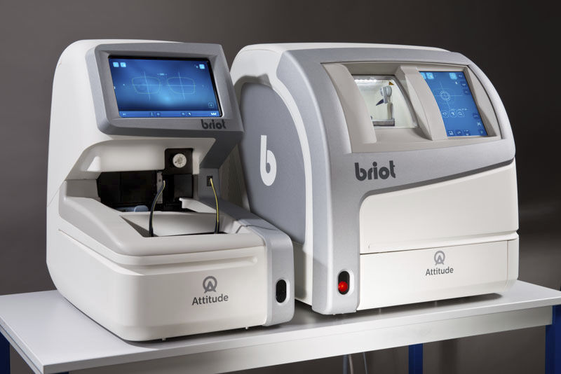 Optical lens edger Attitude Luneau Technology optical lens shape