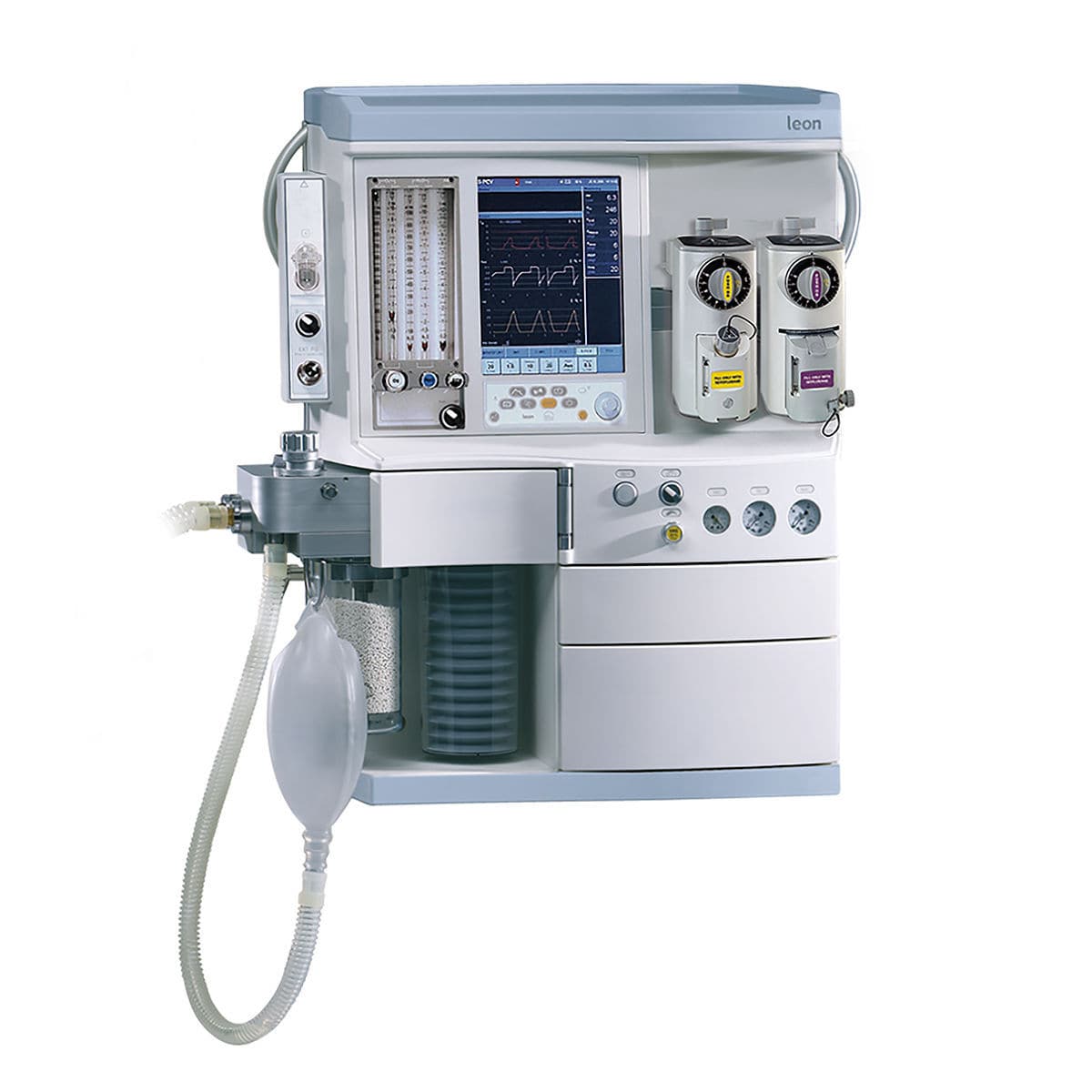 Wallmounted anesthesia workstation Leon Heinen und Löwenstein ceilingmounted / with