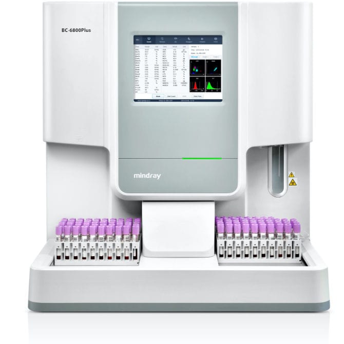 Automatic hematology analyzer BC6800Plus Mindray benchtop / 5part differentiation