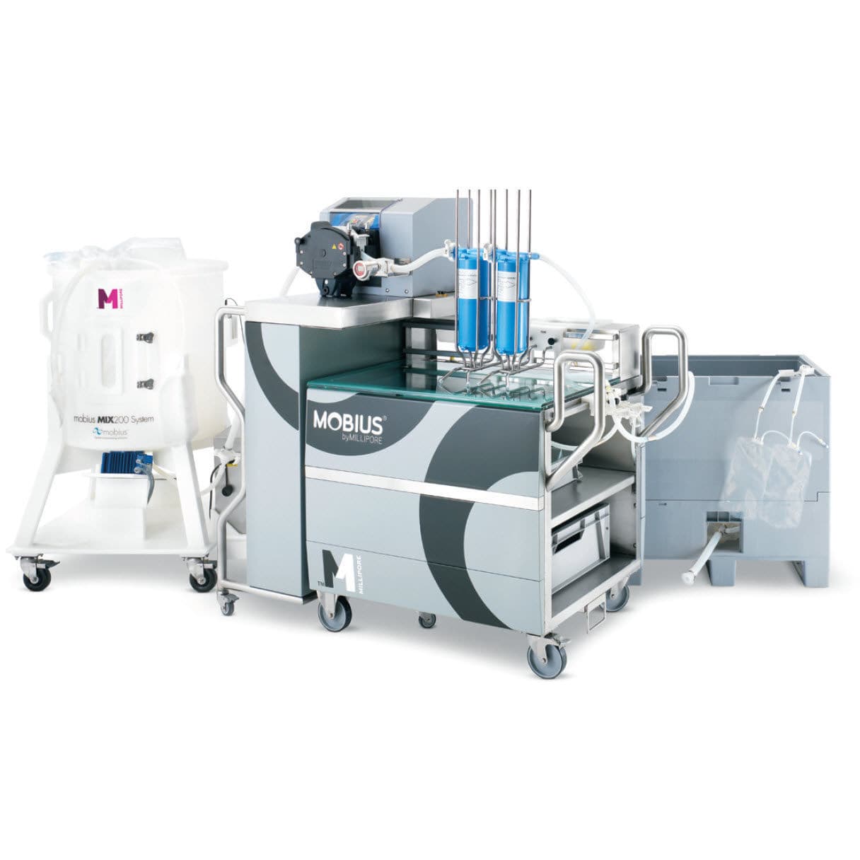 Automatic media preparation system Mobius® FlexReady Merck