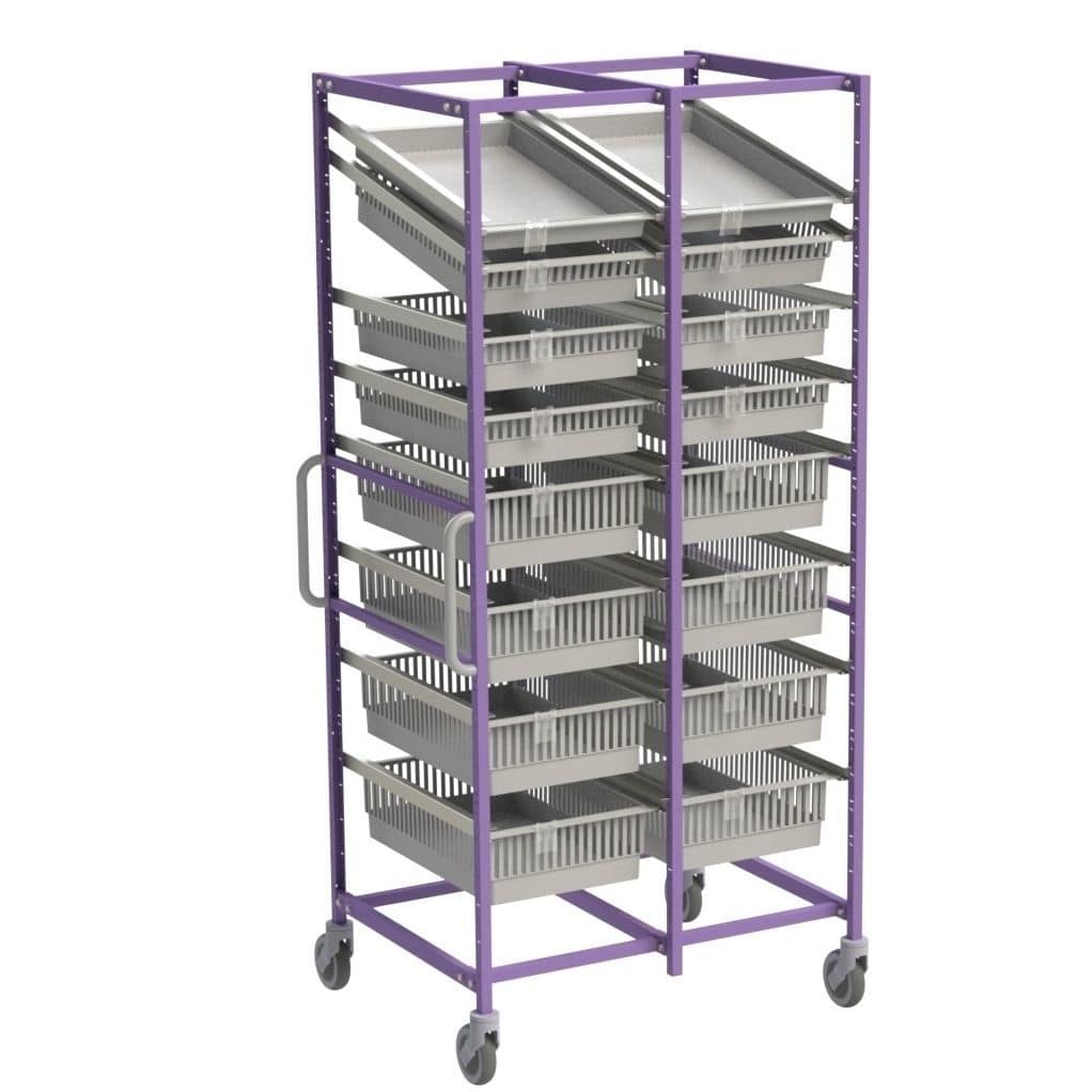 basket storage shelf unit