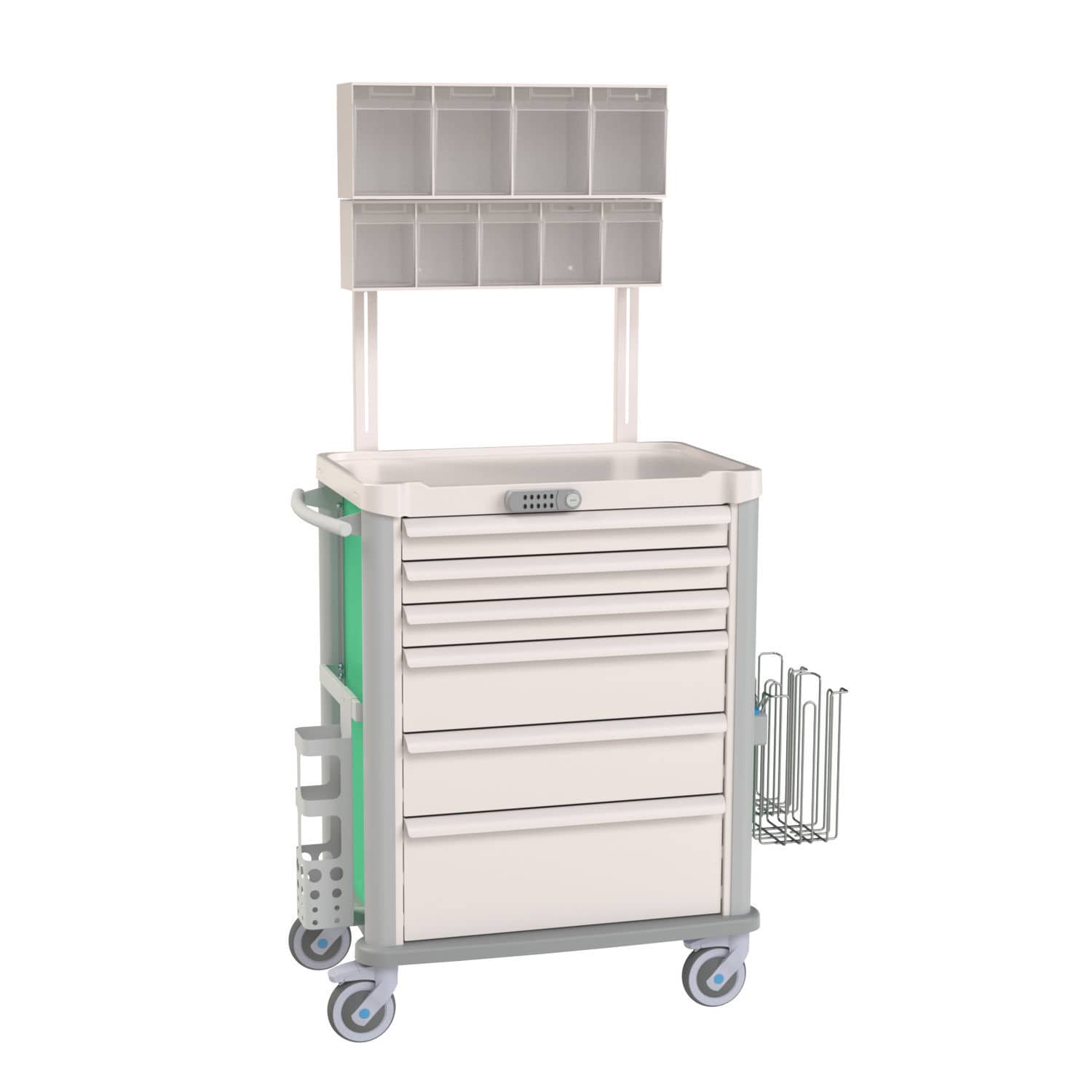 Anesthesia trolley - Eolis® - VILLARD MÉDICAL - transport / waste / storage