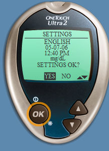 Health Management and Leadership Portal, Blood glucose meter OneTouch®  Ultra® Lifescan