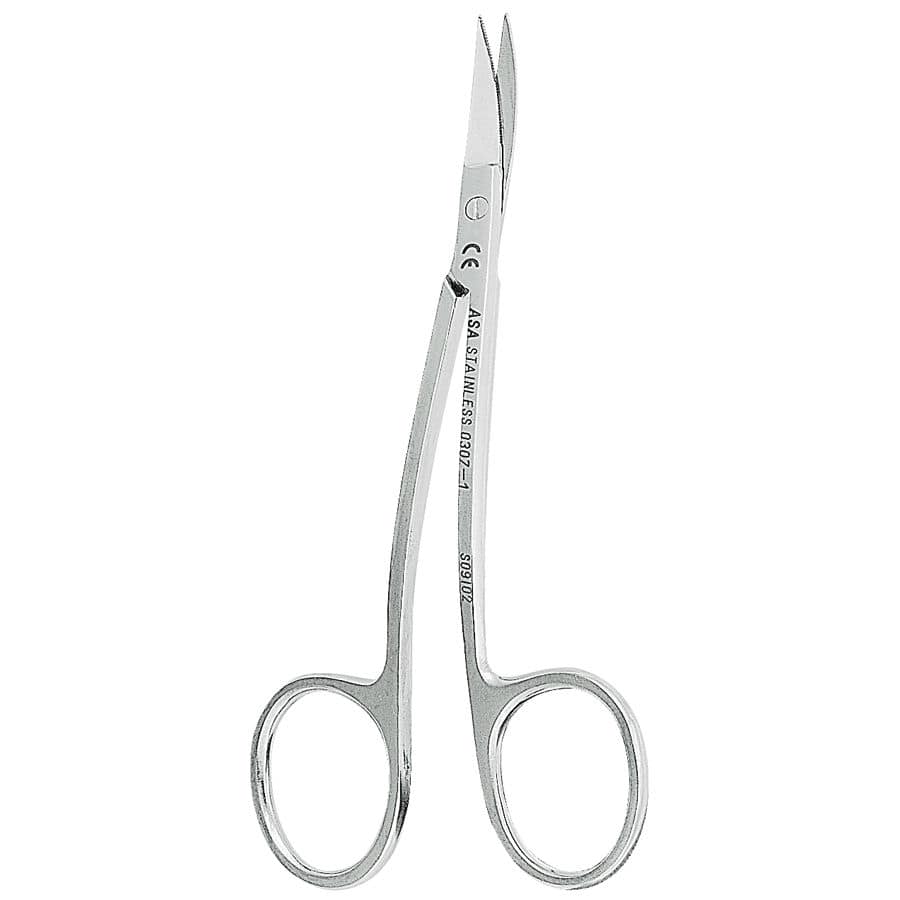 Gum scissors - 0307-1 - ASA Dental - La Grange / for humans / curved