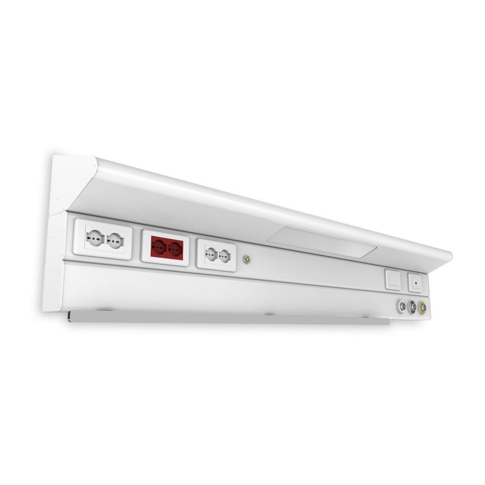 Wallmounted bed head unit AUXILIA LDG.2 ATENA LUX horizontal / LED