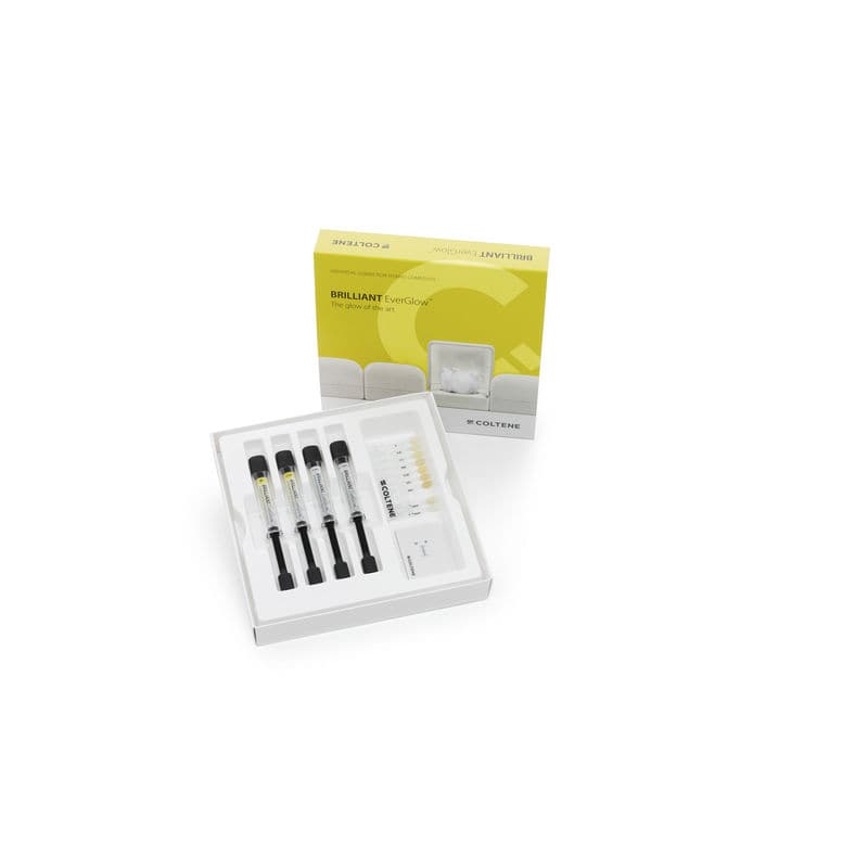 Hybrid composite dental material BRILLIANT EverGlow® Coltene
