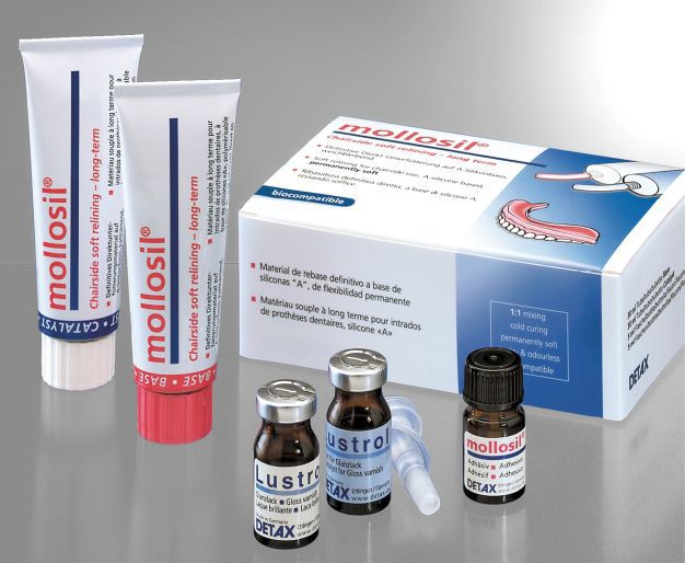 thumbnail image 2 of Mollosil Long-Term Relining A-silicone Material Kit - DETAX Dental Supply 2 of 6