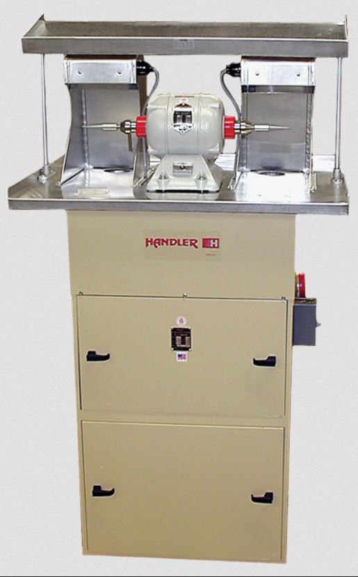 Dental laboratory grinding unit 75DFC Handler MFG polishing