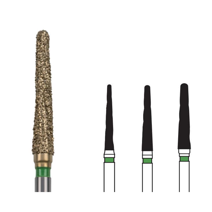 Dental burr GSD1T EDENTA AG diamond / tin / coating