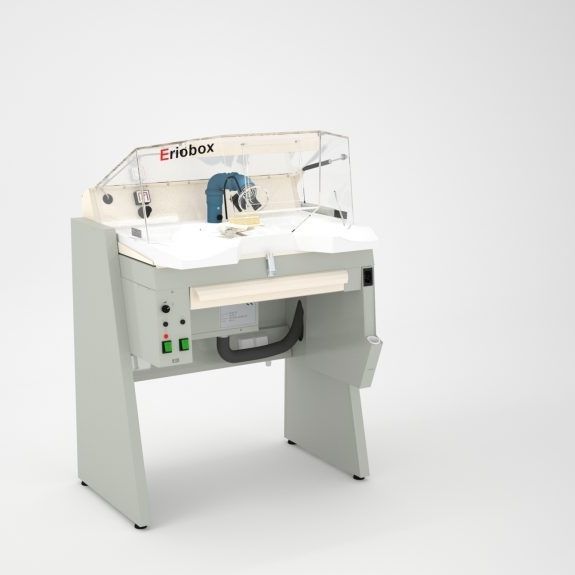 Dental laboratory workstation with hood ERIOBOX ERIO automatic