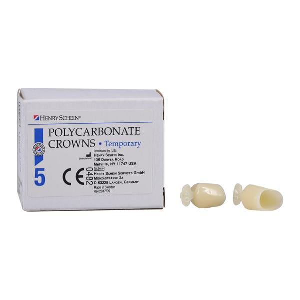 Polycarbonate dental crown 1002849 Henry Schein molar / prefabricated