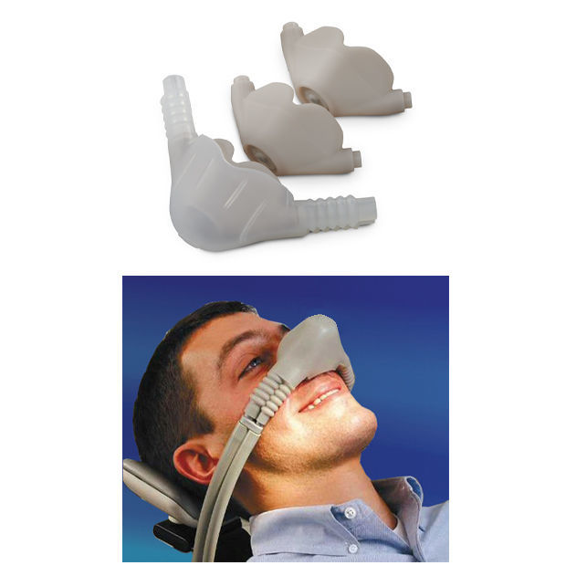 Nasal ventilation mask - 5054A - Porter Instrument - silicone / rubber