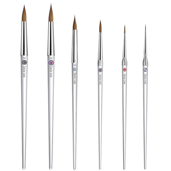 Dental laboratory brush - CLEAR HANDLE KOLINKSY BRUSHES - SMILE Dental laboratory brush - CLEAR HANDLE KOLINKSY BRUSHES - SMILE