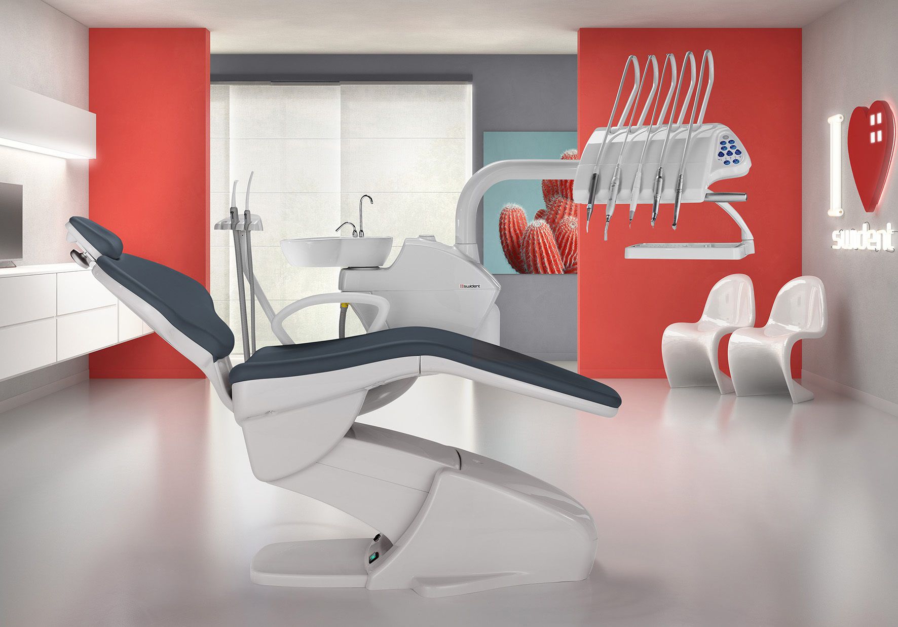 Dental unit with chair Friend Easy SWIDENT with delivery system