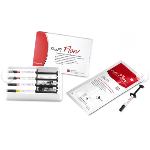 Flowable composite dental material DenFil Flow Co., Ltd. resin / for dental