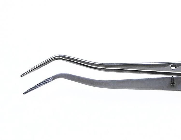 Surgical dental tweezers 16 Wittex GmbH curved