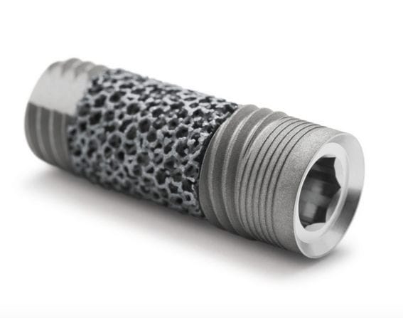 Cylindrical dental implant / tantalum / internal hexagon - Trabecular ...