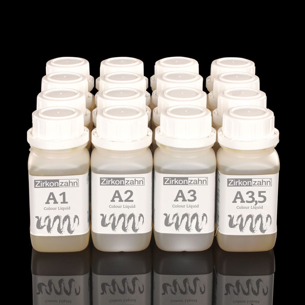 Dental restoration material Colour Liquid Zirkonzahn liquid / pre