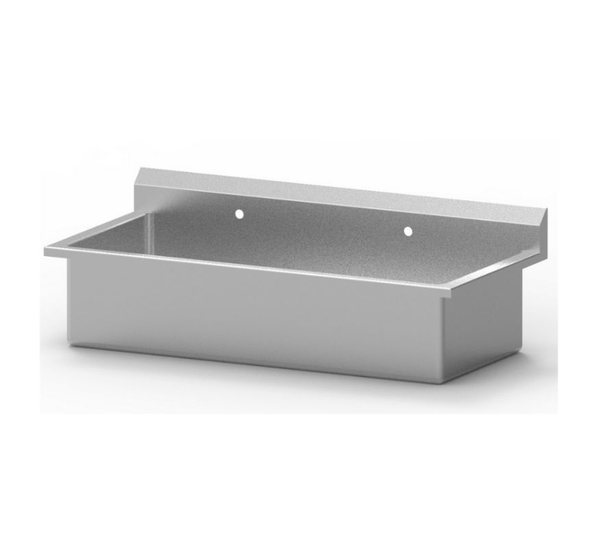 2-station surgical sink - Infinium - stainless steel