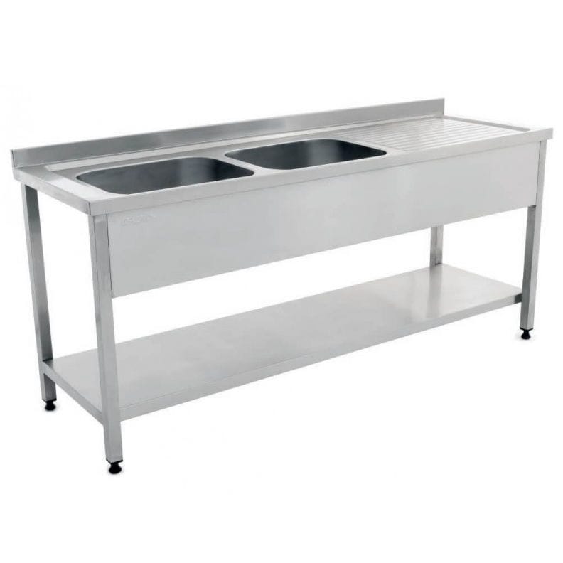 Medical Sink - Md 4030 - Mespa - 2-station   Stainless Steel