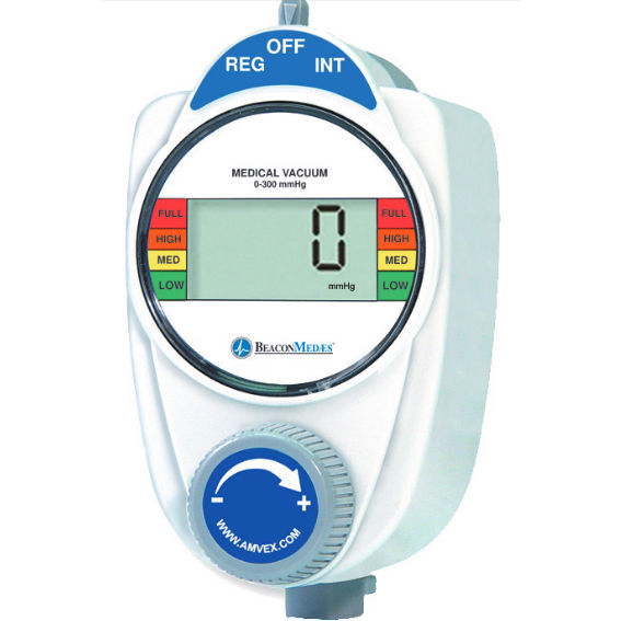 Plugin type vacuum regulator 0 300 mmHg Beacon Medaes digital