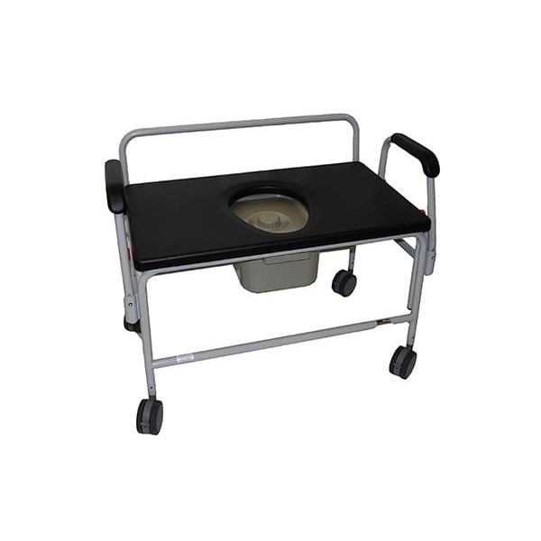 Commode chair with armrests Extra Wide Benmor Medical with bucket