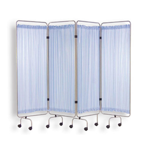 Folding hospital screen WS4F Eagle Star Metallic on casters / 4