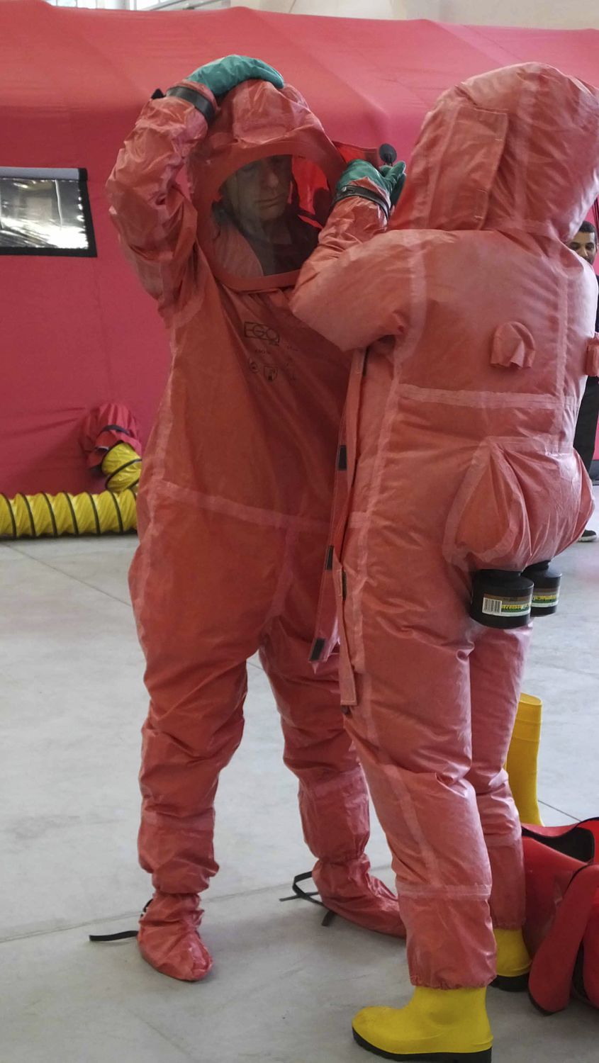 Unisex protective coveralls - EBO-10 - EGO Zlín - air-fed / green