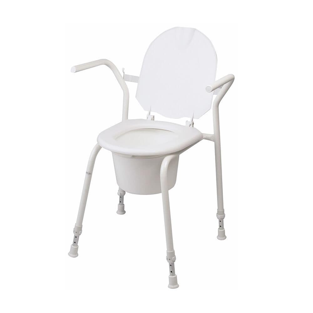 Raised toilet seat with armrests 80302012 Etac heightadjustable