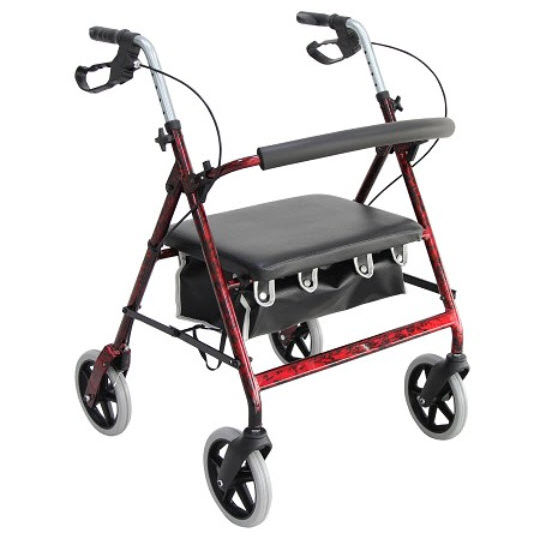 4-wheel rollator - W467 - Merits Health Products - bariatric / with ...