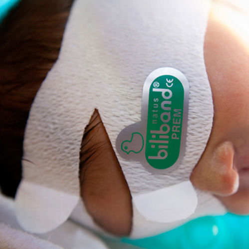 Eye phototherapy mask Biliband® Natus Medical baby / rubber