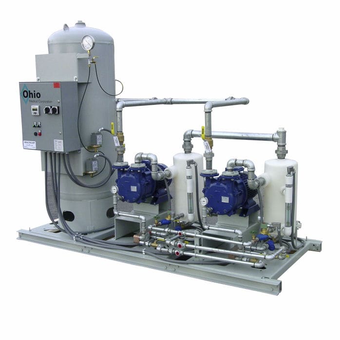 Medical vacuum system LP3BT2 Ohio Medical liquid ring / lubricated