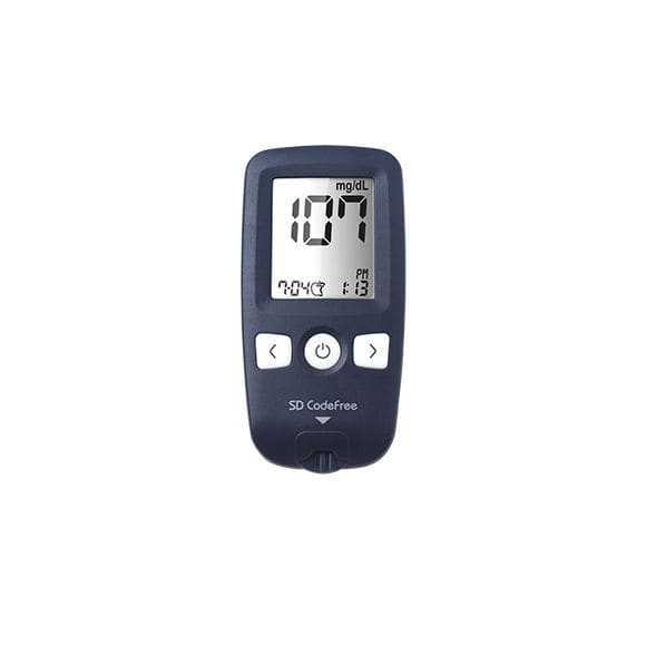 GOD blood glucose monitor SD CodeFree SD BIOSENSOR. INC hematocrit / no coding / with