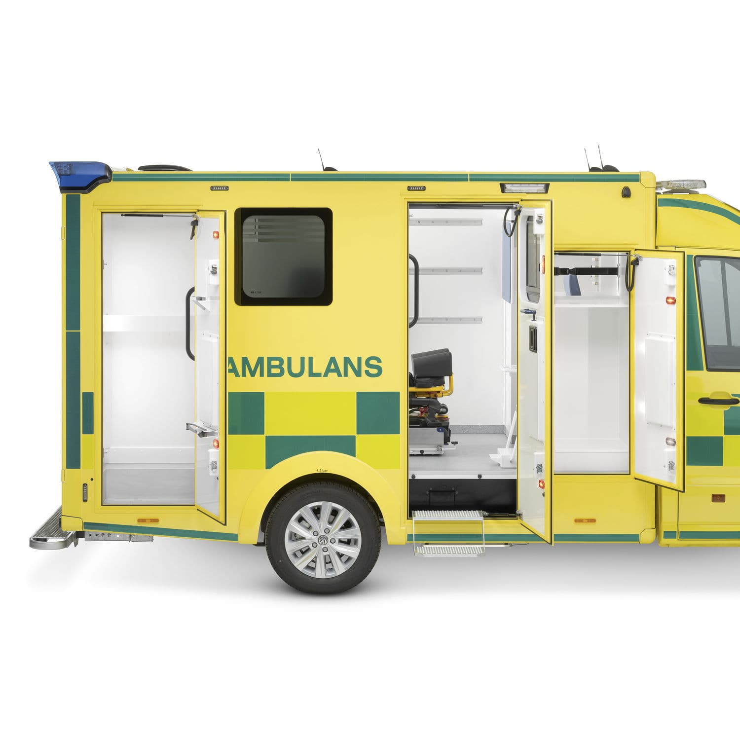 Miniature VEB Plasticart RDA 1:30 - Kombi Ambulance (neuf En Boîte, Métal)