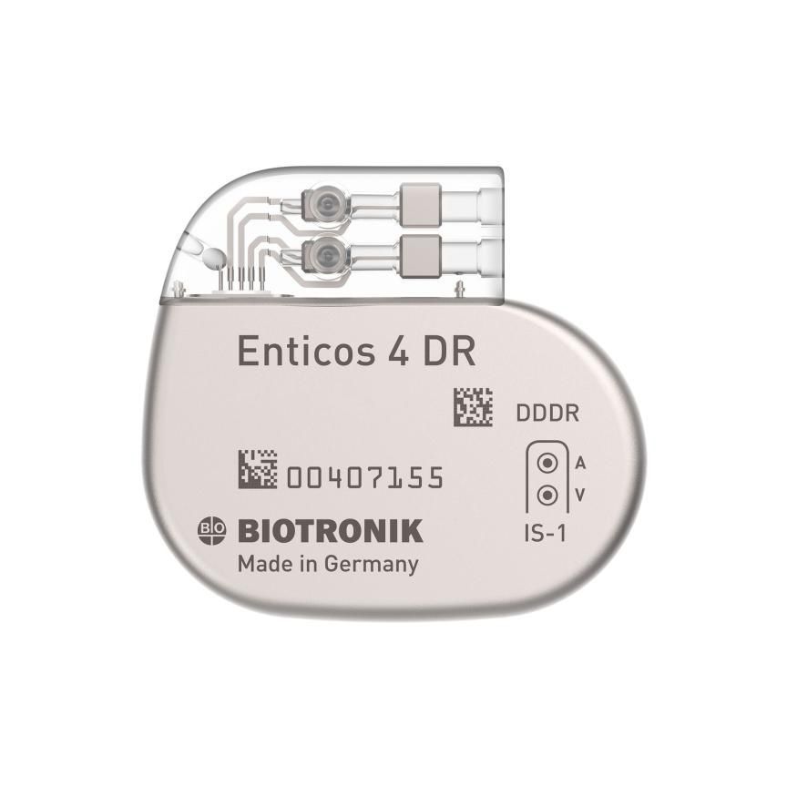 MRI-compatible pacemaker - Enticos 4 series - Biotronik - dual-chamber