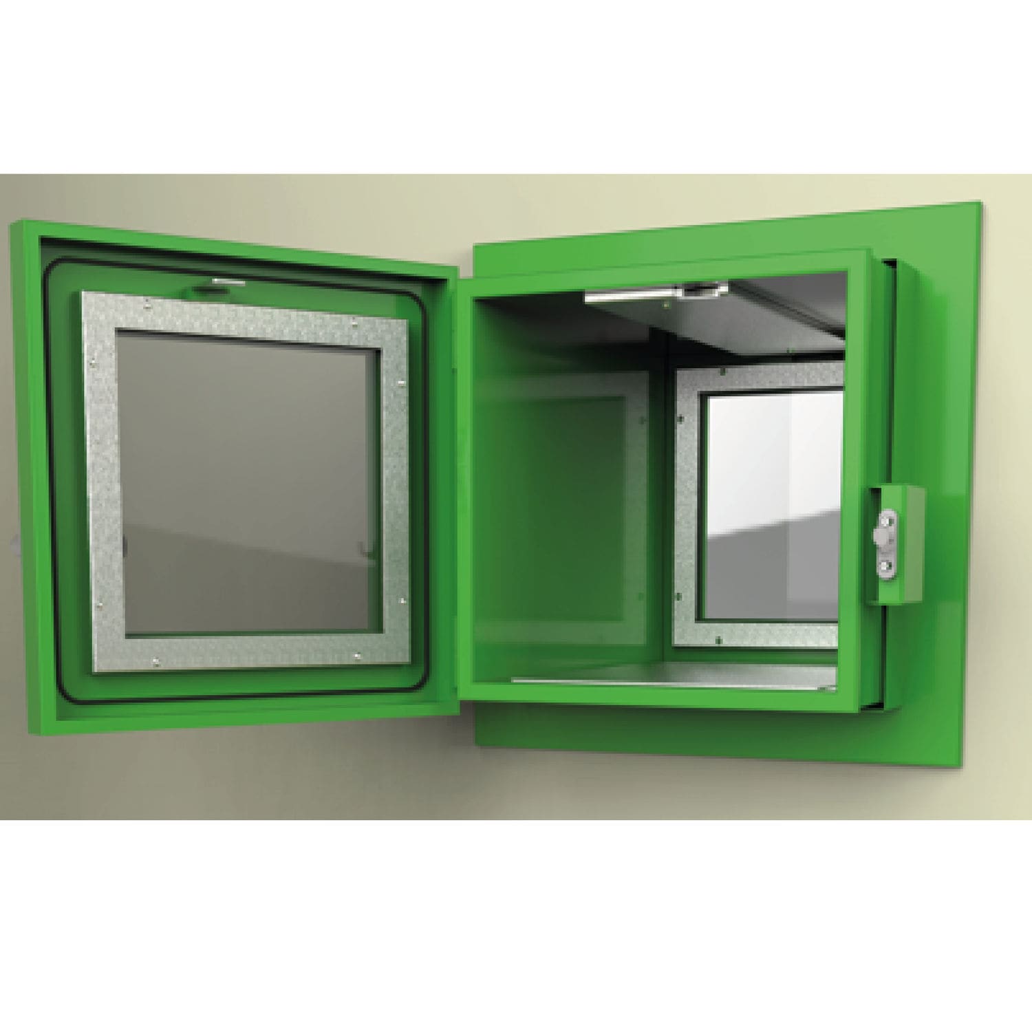 Wallmounted DIB Radioprotection stainless steel / 1door
