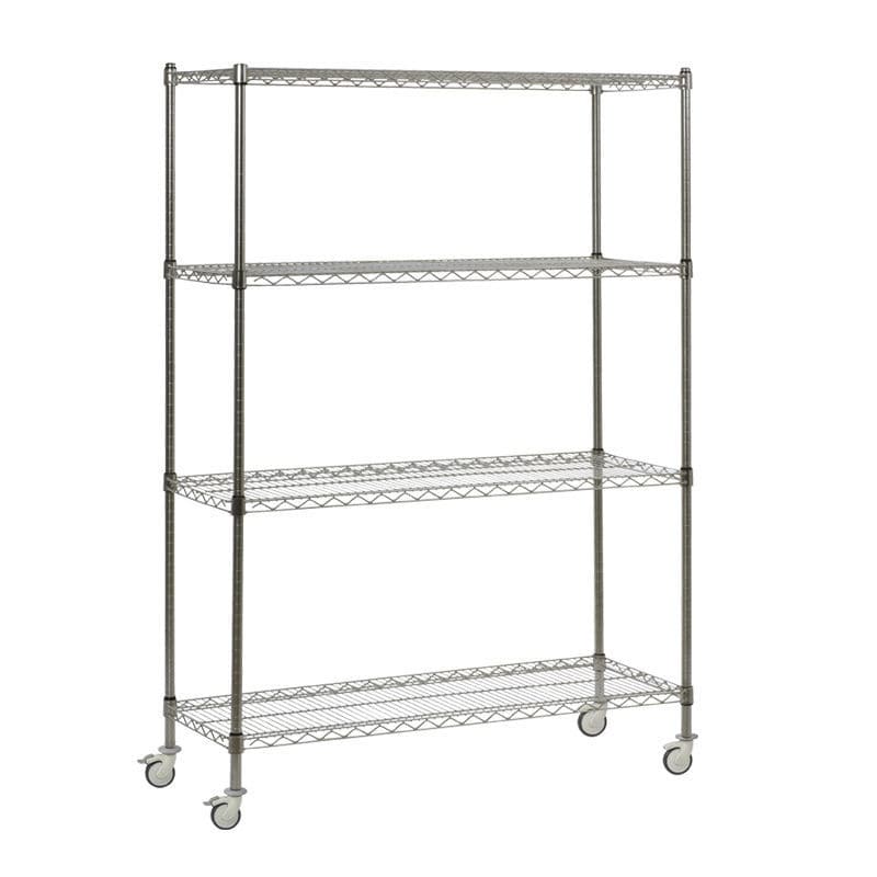 Modular shelving unit - MRS 5021 - MIXTA - mobile / stainless steel